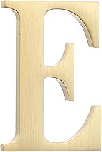 QUARKZMAN 1.8 Inch House Letter Brass Self-Adhesive Mailbox Door Sign Brushed Surface Outdoor House 