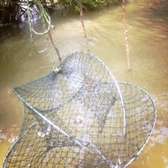 Ready stock  100% quality bubu ketam  Foldable Cast Dip Cage Trap Net Fishing 螃蟹笼 Bubu ketam / bento ketam (berkualiti)