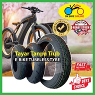 CHAOYANG Tayar Basikal Elektrik Tubeless 14x2.50 E-Bike Tubeless Tyre 3.00-8 Scooter 16x2.50 14x2.12