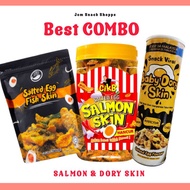 (BEST COMBO SALMON) Triple Pack - Cik B Salmon Skin Salted Eggs/Dory/KrupKrap
