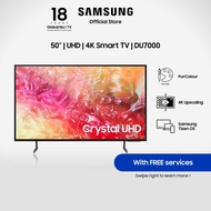 [NEW LAUNCH] Samsung 50” Crystal UHD DU7000 4K Smart TV (2024)