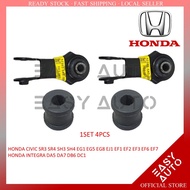 1SET 4 PIECES  HONDA CIVIC SR3 SR4 SH3 SH4 EG1 EG5 EG8 EJ1 EF1 EF2 EF3 EF6 EF7 - REAR ABSORBER LINK/LINK BUSH