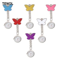 [TENOL] Quartz Pocket Watch Clip brooch Fob Watch  Doctor Hanging Pocket Watch