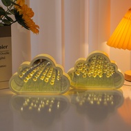 (TYPE 1) DIY cloud-shaped sunflower mirror lamp, meaningful gift for lover