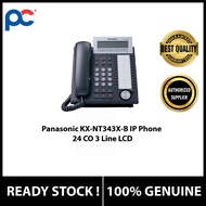 Panasonic KX-NT343X-B IP Phone 24 CO 3 Line LCD (Black)