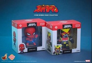 日本限定 Hottoys Spider-Man & Leopardon Bobble-Head Cosbi 東映蜘蛛俠