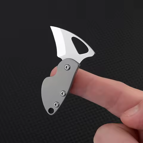 Titanium Alloy Mini Knife Keychain Pendant, Portable Unboxing, Sharp Mini Folding Knife