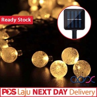8 FLASHING Auto Dimming Solar LED Crystal Glass Ball Sensor Light Festival Decoration Garden Bulb La