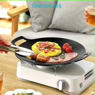 Cast iron pan SIZE 34, stone baking pan non-stick pan size 34 cm Korean non-stick stone pan chao da 