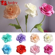 LUOLRV Giant Photography Props, Large Size 40CM PE Foam Artificial Rose,  40cm Length Rose Branch PE