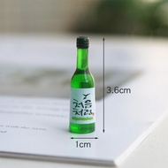 Mini Artificial Liquor Bottle Beer Clear Wine Foreign Wine Miniature Candy Toy Scene Model Bottle Wi