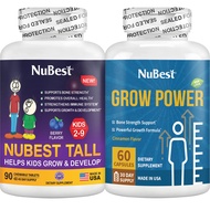 NuBest Bundle of Grow Power - Extra Height Growth, Overall Health for Children (10 Tall Kids - Helps