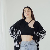 3 in 1 oversized striped sweater | Original Shopinkae I Knitted Cardigan I Women's Outerwear Oversiz