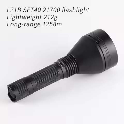 Convoy L21B Flashlight SFT40 Led Lanterna High Powerful 21700 Flash Torch Light Lightweight Long Ran