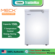 MECK Chest Freezer 150L Single Door MFZ-100R6 (PETI SEJUK BEKU) - [100% Made in Malaysia]