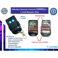Autogate Door Wireless Remote Control 330Mhz DIP Switch Auto Gate Controller