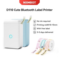 Niimbot D110 D11 Label Printer Portable Wireless Bluetooth Thermal Label Printer Inkless 12-15mm Thermal Sticker