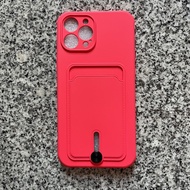 [preloved] Case iPhone 12 Pro Max Casing Shock Pink Fanta Fuschia Import Card Slot Holder