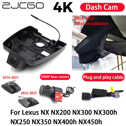 Car Camera 4K Plug and Play Dash Cam Video Recorder Night Vision for Lexus NX NX200 NX300 NX300h NX2