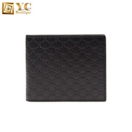 Gucci Micro Guccissima  Bi-Fold Wallet for Men in Black - 260987-BMJ1N-1000 YRFL