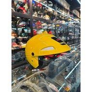 100% Ori + Sirim ARC Steng Helmet AF6 Separuh Warna Kuning With Visors