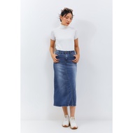 C5x Jeans - Jeans Skirt 7/8 Women A-line Mermaid Ocean Blue Color/denim Jeans Skirt 7866