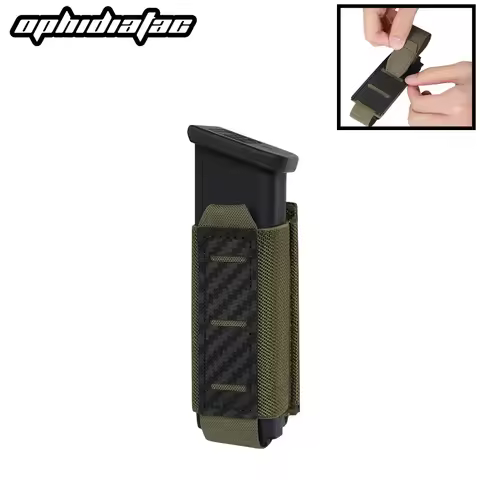 OPHIDIAN MOLLE 9mm Magazine Pouch Single Magazine Carrier Carbon Fiber Bag Magazine Holder Accessori