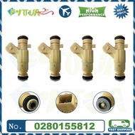 4pcs Fuel injector 0280155812 For V W GOLF 1.0L L4 96-05 0 280 155 812 Engine Injection Values New A