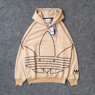 Hoodie ADIDAS BIG LOGO CREAM FULL TAG LABEL CASUAL HYPE FASHION Men