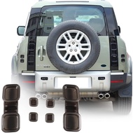 ABS Black Car Exterior Taillight Protection Cover Accessories For Land Rover Defender 90 110 2020-20