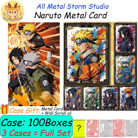 Wholesale 2026 New Naruto Metal Card All Metal Storm Studio Premium Anime Character Collectibles Fan