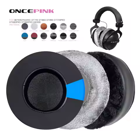 Oncepink Replacement Ear Pads for Beyerdynamic DT770 DT880 DT990 DT770pro DT880pro DT990pro MMX300 H