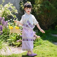 Daily Tsun Costume Children Female Costume Dance Costume Thailand Cambodia Malaysia