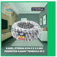 Kabel ETERNA 3X2.5MM (meteran/eceran/potongan) NYM Kawat Tembaga Isi 3