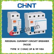 CHINT RCCB TYPE A 3P+N & 2P 40A 30MA RCCB-10KA (NL1-63)