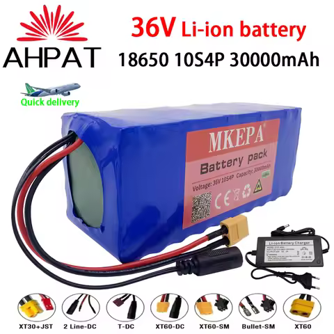 Air transport 10S4P 36V 30000mAh Electric Scooter Lithium Battery 18650 battery pack 36V 30Ah with c