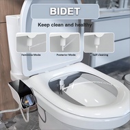 Dual Nozzles Sprays Bidet Toilet Washer Bidet Sprayer Adjustable Water Pressure Non-Electric Seat Self-Cleaning Wash