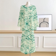 Kurung Murah Dan Cantik Kurung Moden 2026 Baju Kurung Muslimah Baju Labuh Green Sage Baju Kurung Bat