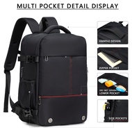 Expandable 17.3-inch Laptop Backpack, 26-37L Waterproof Business Travel Backpack, Unisex Large Capac