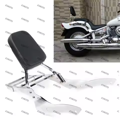 F1996-2011 Chrome or Yamaha Drag Star V-Star 400 650 Custom Motorbike Rear Passanger Backrest Sissy 