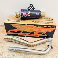 Racing exhaust RBT exhaust Type JR3 V2 charisma Suprax 125 grand Supra 100 Revo ABS inlet 50mm