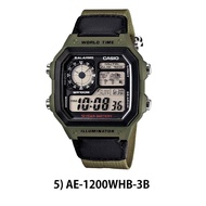 [100% ORIGINAL] CASIO AE-1200WH ORIGINAL MAN DIGITAL WORLD TIME 10 YEAR BATT LIFE STEEL WATCH