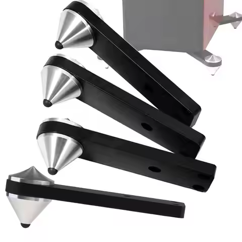 4 Pcs Speaker Floor Stands, Speaker Spikes Set Aluminum Shock Absorbing