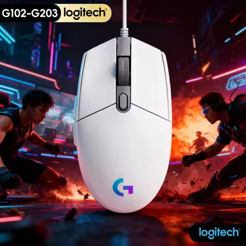 G102 Logitech G203 Lightsync RGB Mouse, Advanced Gaming Performance, 1000Hz Polling Rate, Durable, F