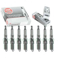 8 pc NGK V-Power Spark Plugs compatible with Chevrolet Suburban 1500 5.3L 6.0L V8 2000-2014