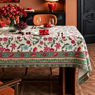American Tablecloth Tablecloth Tablecloth Pastoral Flower Atmosphere Decoration Long Printing B & B 