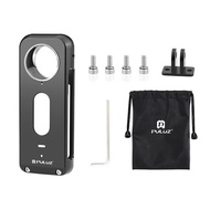 PULUZ Metal Cage For Insta360 X3 Protective Cage Rig Frame &Lens Protector Cover For Insta360 X3 Act