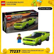 Supercar Series 77237 Dodge Challenger SRT Hellcat Sports Car Assembly Building Blocks Toy Gift
