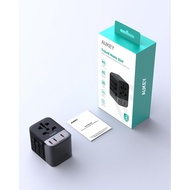 AUKEY PA-TA07A Universal Travel Adapter GAN Type C 35W 5 Multiple Ports UK US EU Mode 2 USB a & 3