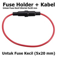 Fuse Holder Cable Small Fuse House/ 5*20 Fuse Tube Fuse Glass 5x20mm